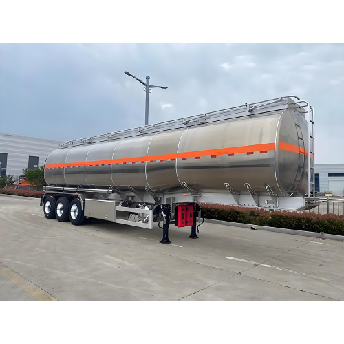 3 ejes de petróleo de combustible de aceite semi remolque