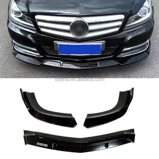 3-PCS Front Bumper Lip Chin Spoiler Splitter Diffuser for Benz W204 C180 C200 C260 C300