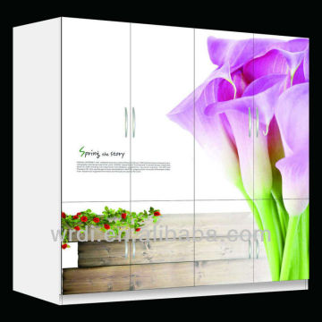 for wardrobe design rose flower door panel
