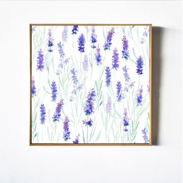 Lavender Flowers Oil Painting Art Print