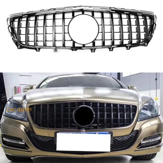ABS GT Panamericana Grille W218 Replacement Front Bumper Grill for Mercedes-Benz CLS Class W218 2012-2014
