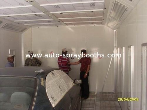 Auto Care Painting, Baking, Polish Down Draft Spray Booth With Italian Riello Burner G20
