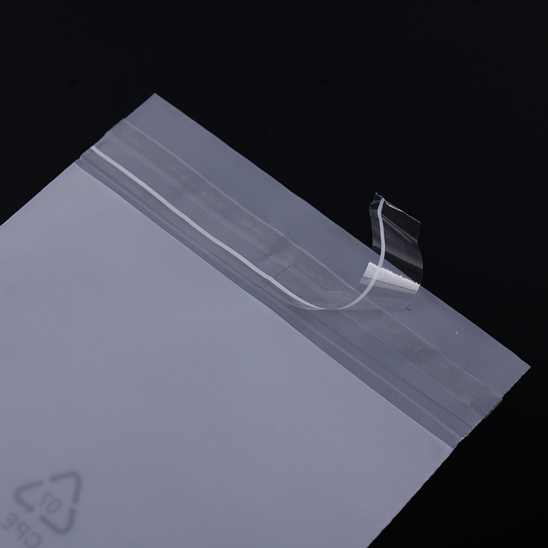 frosted plastic clothing bag