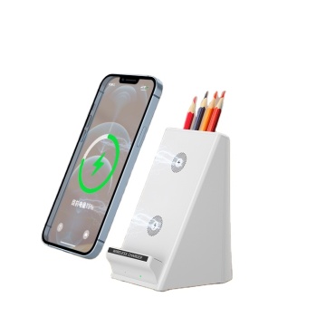 Fabrik niedriger Preis Geschenk: Typ C 15W Wireless Ladegerät 2-in-1 für iPhones und Android mit Stifthalter