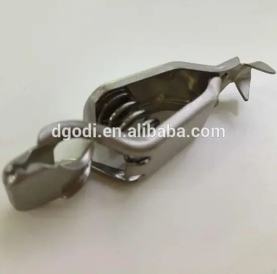 custom nickel plated brass alligator clip and battery clips alligator clamps crocodile clip