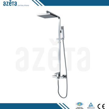 Shower Chrome Finish Enclosure&Heads Single Tap Lever Mixer Shower Set