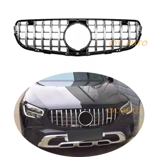 GLC63 GT Style Front Bumper Grille Accessories for Mercedes-Benz GLC-Class X253 (2020-2022)
