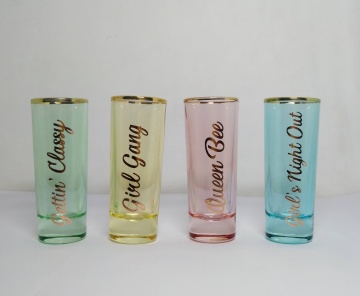 Pretty shiny 2oz glass tequila shot glasses