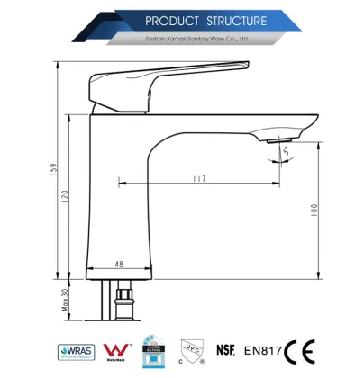 Bravat Turkey Commercial Concealed Bronze Basin Tap Faucet