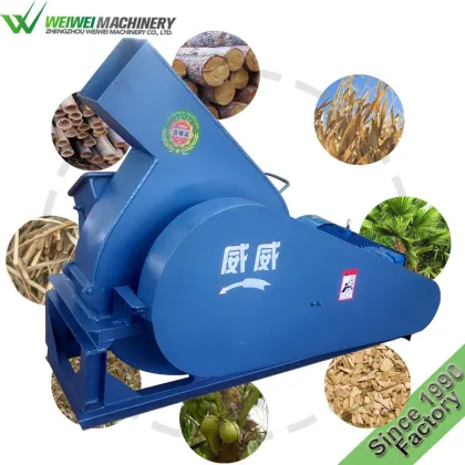 Diesel wood shredder chipper wood chipper with engine