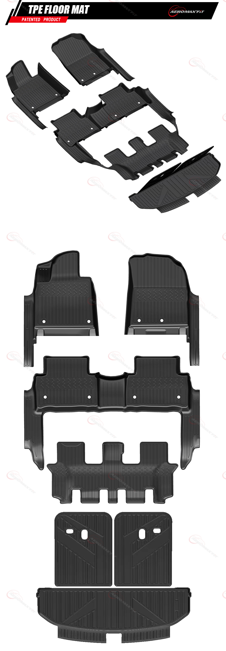 2020- KIA Sorento TPE floor mats_02
