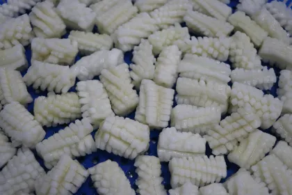 Frozen Squid Flower Frozen Carved Squid Flower