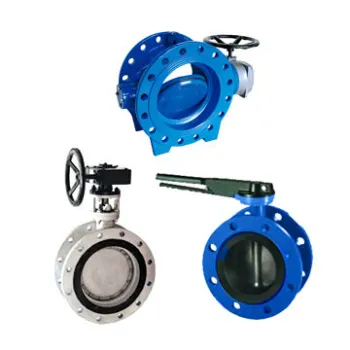 EN 593 Stainless steel flanged manual exhaust gas butterfly valve