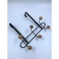 Over The Door Hanger Rack 3 Wood Hooks