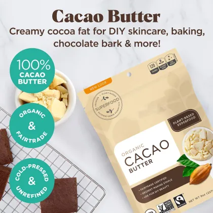 Plant Raw Bulk Pure Extract Ingredients Wholesale  Natural 100% Cocoa Butter