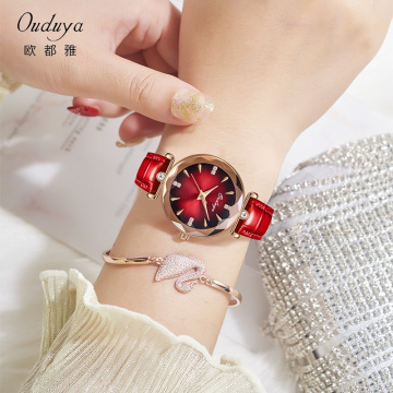 OUDUYA light luxury watch famous brandt lady`s watch