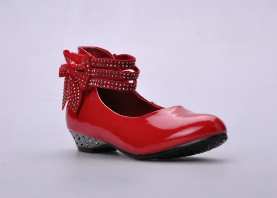 Mary Jane Girls Ballet Flats Shoes , Red Spring / Autumn Fake Fur Lining