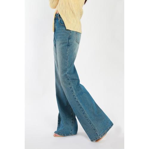 Light Blue Wide-leg Jeans