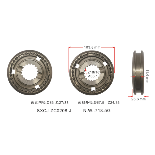 Auto Parts Manual Transmission Synchronizer Assembly 3175923 / LN3536828M91 for MASSEY FERGUSON Tractor