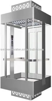 Panoramic elevator (All glass square type)