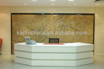 Kaln KL-RT002 modern design high quality good price green certification Mdf office furniture waiting area reception table