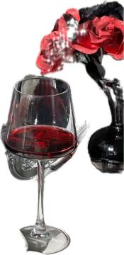 Burgundy wine glass