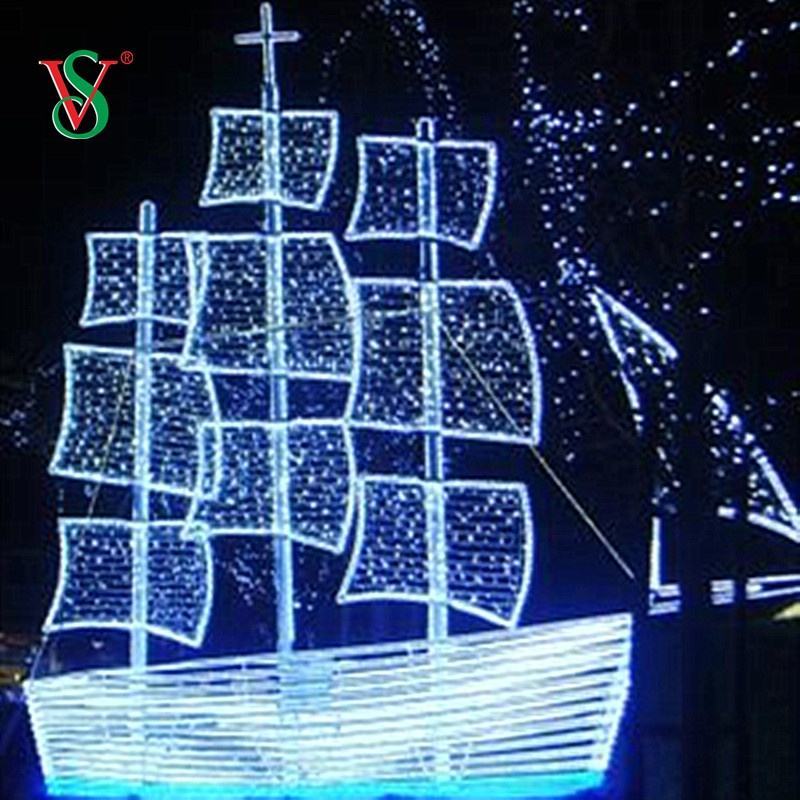 Christmas Festival 3D LED Vessel Bus Car Motif Light