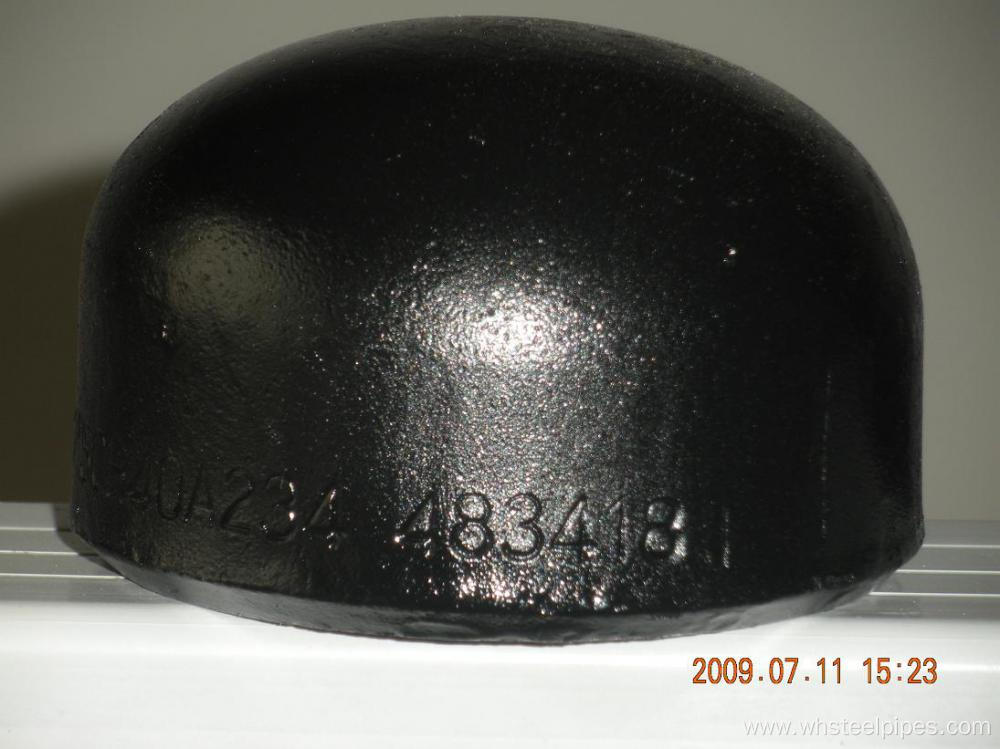 black carbon steel pipe caps