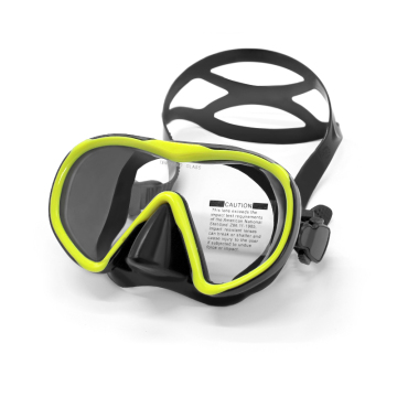 Gafas de pesca de lanza para adultos de silicona impermeable con lente templado para buceo