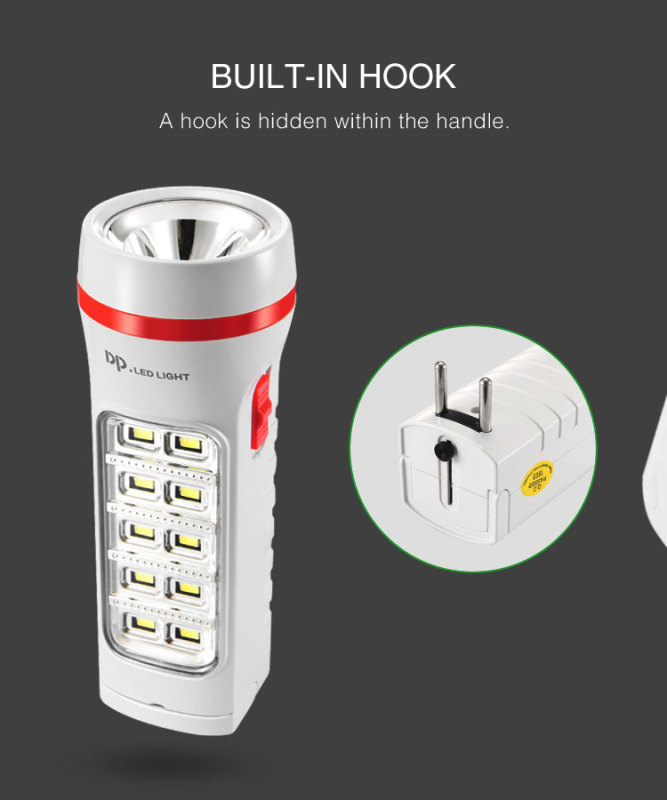rechargeable high lumen outdoor indoor3W led SMD torch flashlight