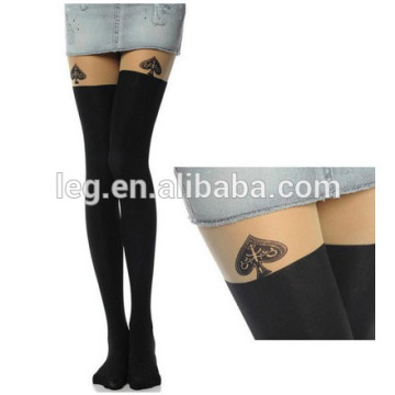 Legs Sheer Print Pantyhose Tights