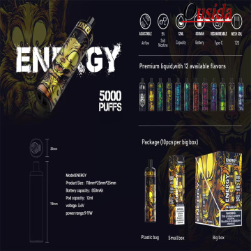 Energy vape airflow control vape device