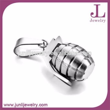 Military Fans Favorite Jewelry Pendant Stainless Steel Grenade Pendant
