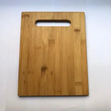 Bamboo cutting board with portable handle