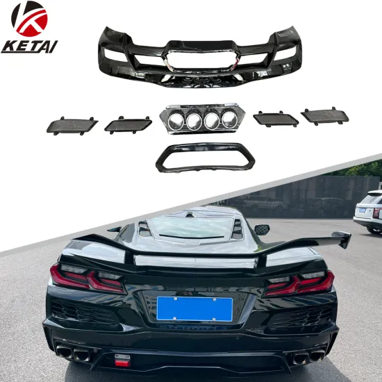 High Quality C8 Chevrolet Corvette Rear Bumper Diffuser with Tail Tips