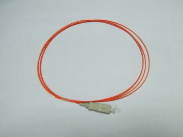 Sc Mm Fiber Optic Pigtails With Standard Exact Plastic For Industrial / Medical And Military