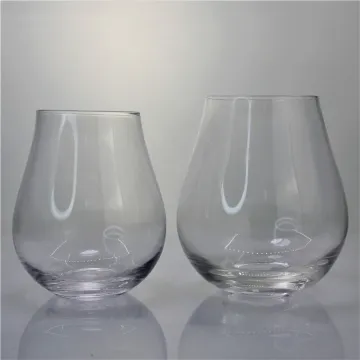 Crystal Tumbler Stemless Cocktail Glass Gin Tonic Glasses