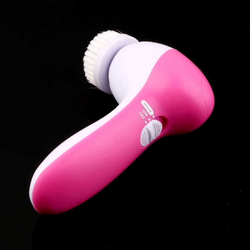 5 in 1 Electric Wash Face Cleaning Machine Facial Cleanser Pore Cleaner Body Cleansing Massage Mini Skin Beauty Massager Brush