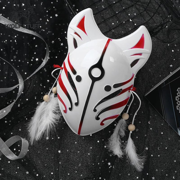 Japanese Fox Spirit Kabuki Cosplay Mask