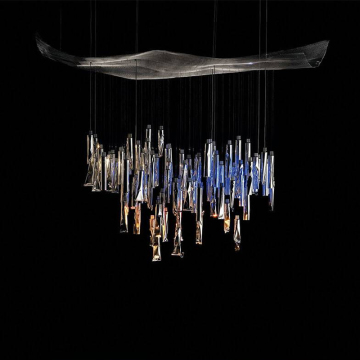 Colorful Crystal Chandelier for Hotel Lobby and Wedding Decor