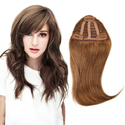 Super Natural Detachable Weave Straight Remy Brazilian Clip-in Bangs Human Hair Fringes