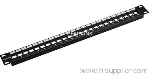 Cat5e 24ports Empty Patch Panel 
