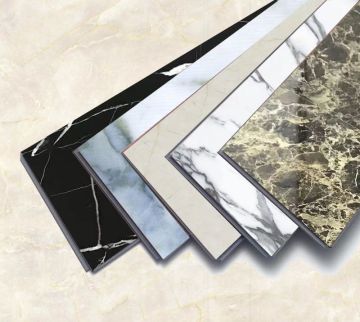 Glossy Marble SPC Flooring 3mm-8mm - Waterproof Luxury Vinyl Planks with Anti-Slip Scratch-Resistant Surface for Home Use Click Lock