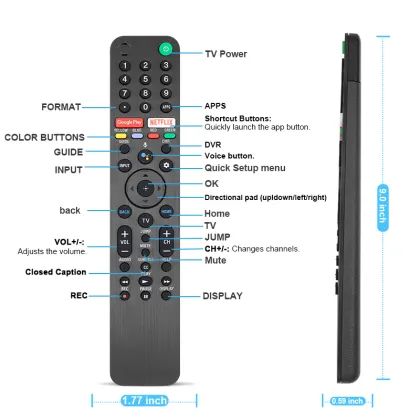 Smart Voice Remote RMF-TX500U for Sony Bravia TVs