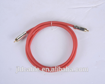 Good Quality 5m Red Flexible Frosted RCA Audio Cable for Speaker(RCA-01)