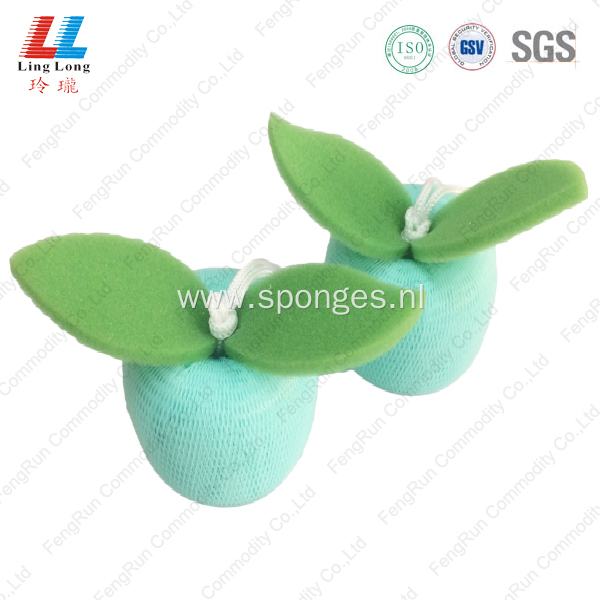 Crafted soft mesh exfoliating scrubber shower sponge