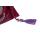 Purple velvet logo pouch with purple tassel