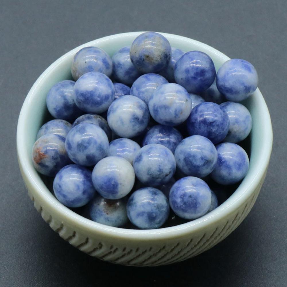 Boules et sphères de chakra de sodalite de 12 mm pour l&#39;équilibre de la méditation