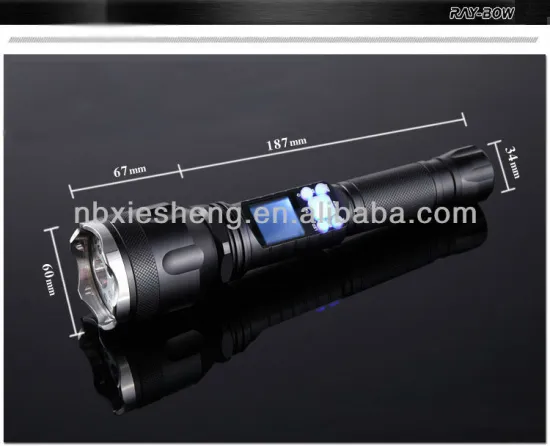 9W led flashlight with timer
