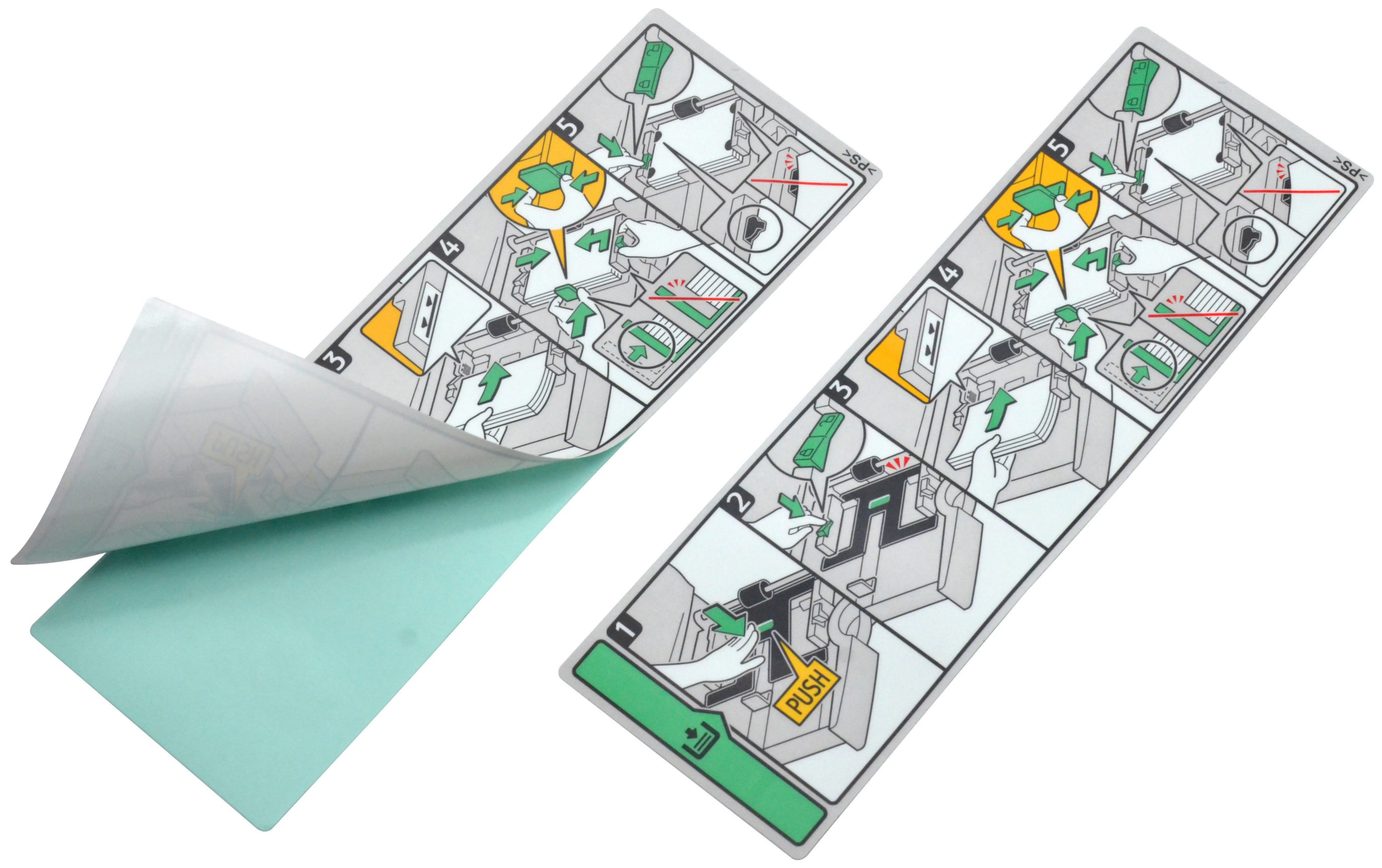 Étiquette d'instructions d'utilisation